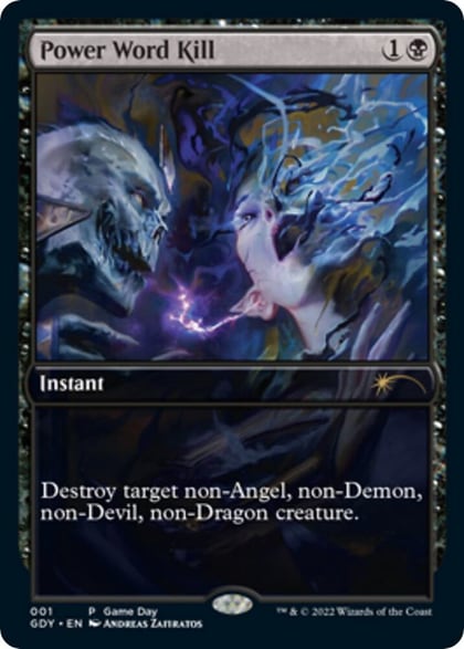 Power Word Kill, Game Day & Store Championship Promos 1