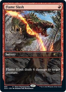 Flame Slash, Game Day & Store Championship Promos 1