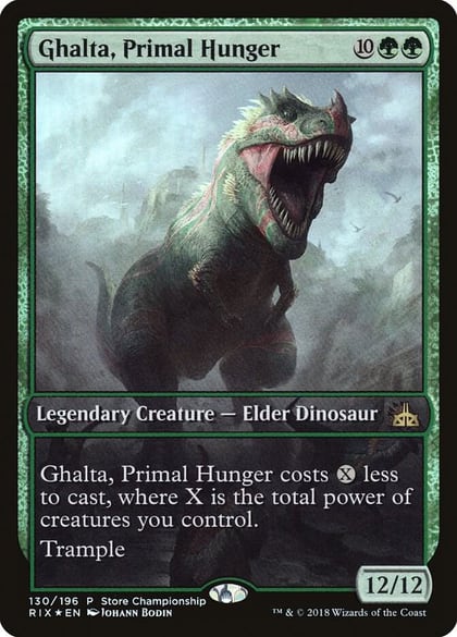 Ghalta, Primal Hunger, Game Day & Store Championship Promos 130