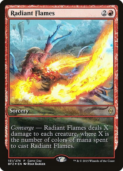 Radiant Flames, Game Day & Store Championship Promos 151