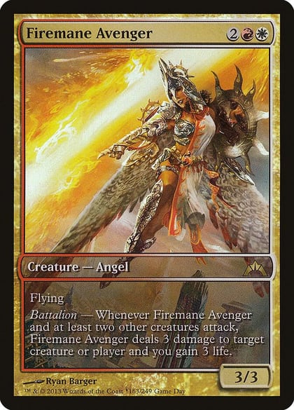 Firemane Avenger, Game Day & Store Championship Promos 163