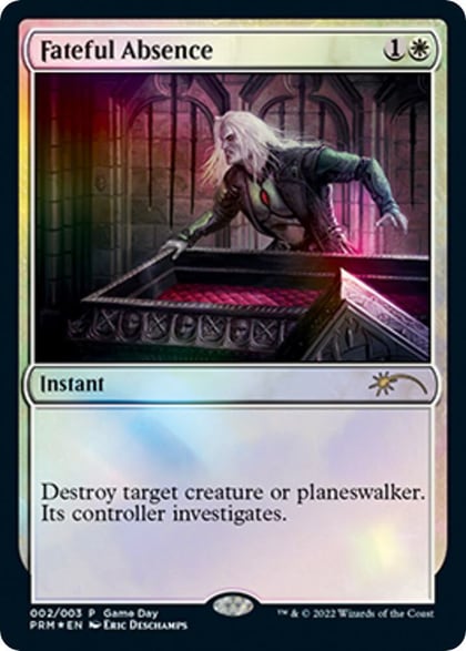 Fateful Absence, Game Day & Store Championship Promos 2