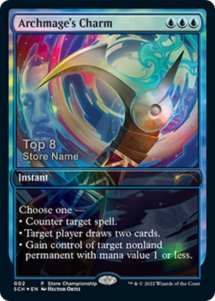 Archmage's Charm (Top 8), Game Day & Store Championship Promos 2