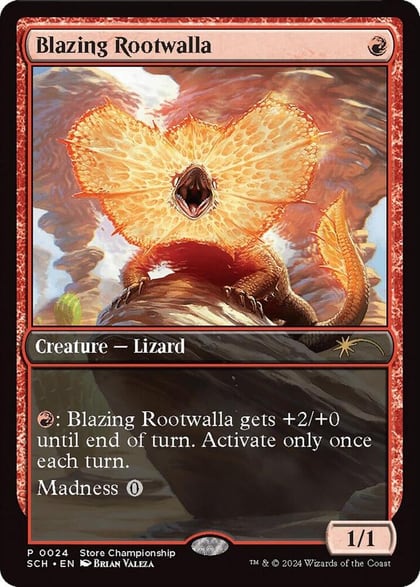 Blazing Rootwalla, Game Day & Store Championship Promos 24