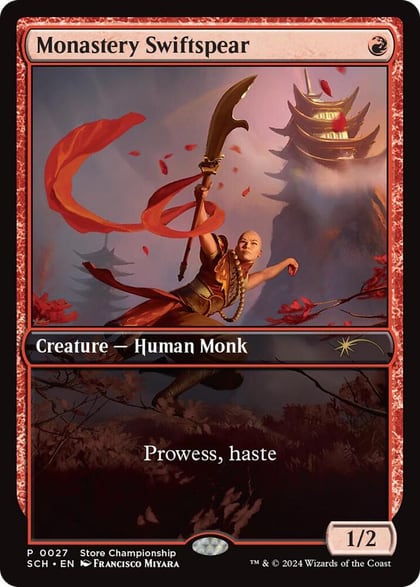 Monastery Swiftspear, Game Day & Store Championship Promos 27