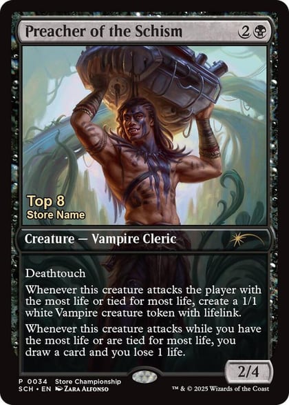 Preacher of the Schism (Top 8), Game Day & Store Championship Promos 34