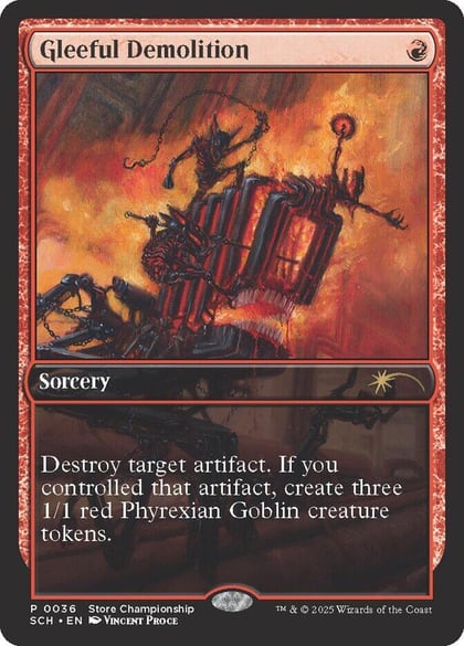 Gleeful Demolition, Game Day & Store Championship Promos 36