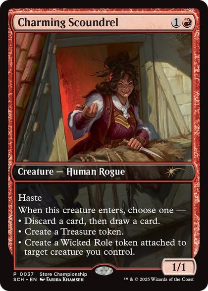 Charming Scoundrel, Game Day & Store Championship Promos 37