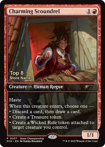 Charming Scoundrel (Top 8), Game Day & Store Championship Promos 37