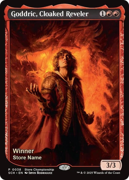 Goddric, Cloaked Reveler (Winner), Game Day & Store Championship Promos 38