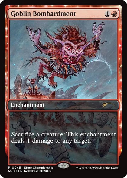 Goblin Bombardment, Game Day & Store Championship Promos 45