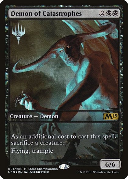 Demon of Catastrophes, Game Day & Store Championship Promos 91