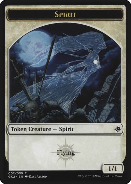 Spirit (002) // Spirit (010) Double-Sided Token, Ravnica Allegiance: Guild Kits 2 // 10