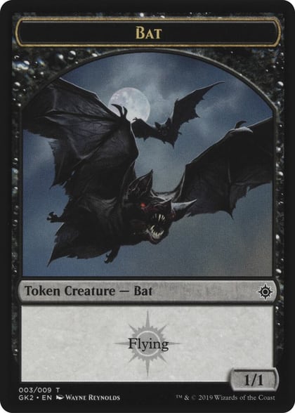 Bat // Spirit (010) Double-Sided Token, Ravnica Allegiance: Guild Kits 3 // 10