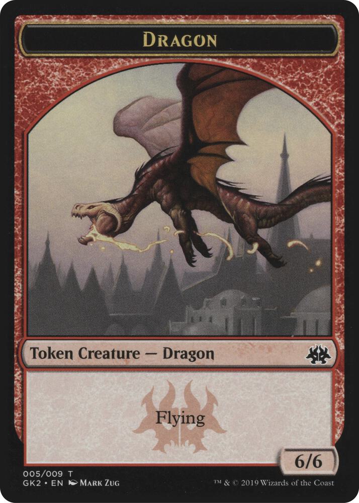 Dragon // Goblin Double-Sided Token, Ravnica Allegiance: Guild Kits 5 // 6