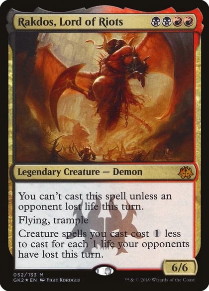 Rakdos, Lord of Riots, Ravnica Allegiance: Guild Kits 52