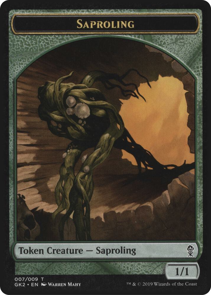 Saproling // Wurm Double-Sided Token, Ravnica Allegiance: Guild Kits 7 // 8