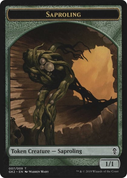 Saproling // Wurm Double-Sided Token, Ravnica Allegiance: Guild Kits 7 // 8