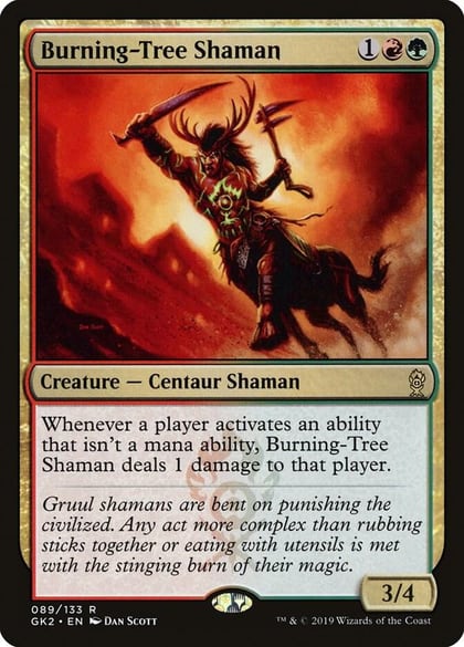 Burning-Tree Shaman, Ravnica Allegiance: Guild Kits 89