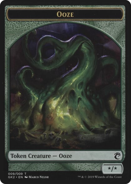Ooze // Frog Lizard Double-Sided Token, Ravnica Allegiance: Guild Kits 9 // 6