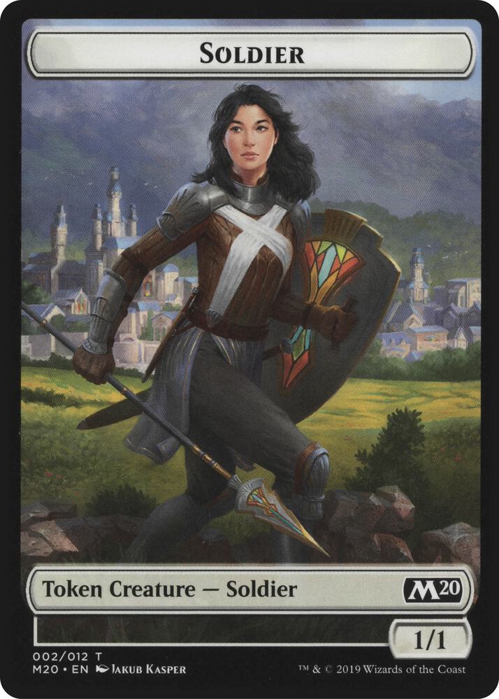 Soldier // Zombie Double-Sided Token, Magic Game Night 2019 2 // 6