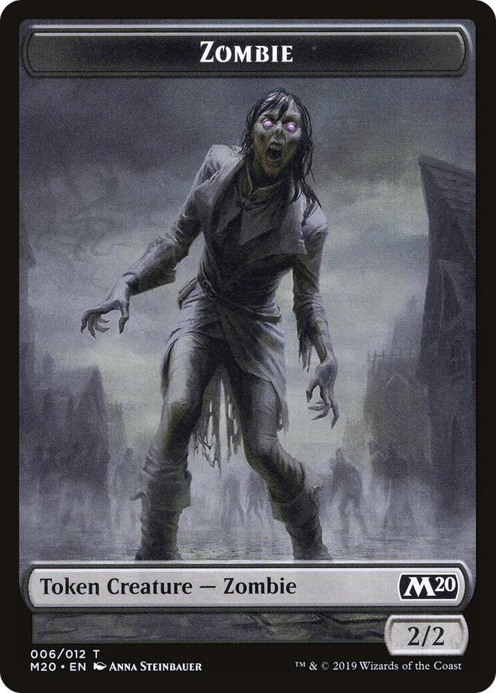 Zombie // Wolf Double-Sided Token, Magic Game Night 2019 6 // 8