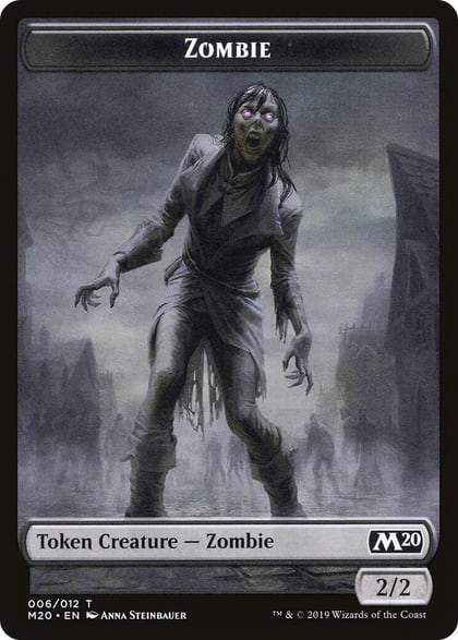 Zombie // Wolf Double-Sided Token, Magic Game Night 2019 6 // 8