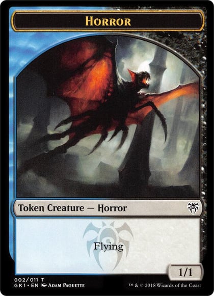 Horror // Copy Double-Sided Token, Guilds of Ravnica: Guild Kits 2 // 1