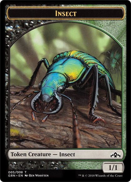 Insect // Saproling Double-Sided Token, Guilds of Ravnica: Guild Kits 5 // 5