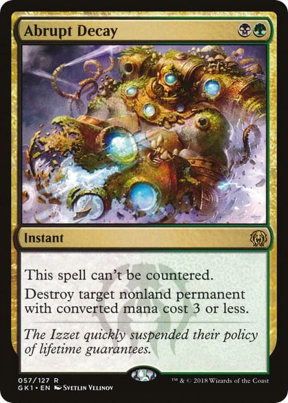 Abrupt Decay, Guilds of Ravnica: Guild Kits 57