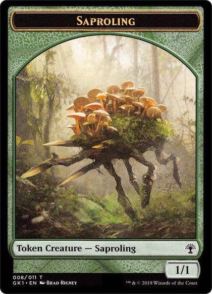 Saproling // Voja Double-Sided Token, Guilds of Ravnica: Guild Kits 8 // 11