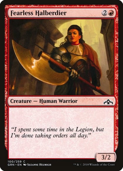 Fearless Halberdier, Guilds of Ravnica 100
