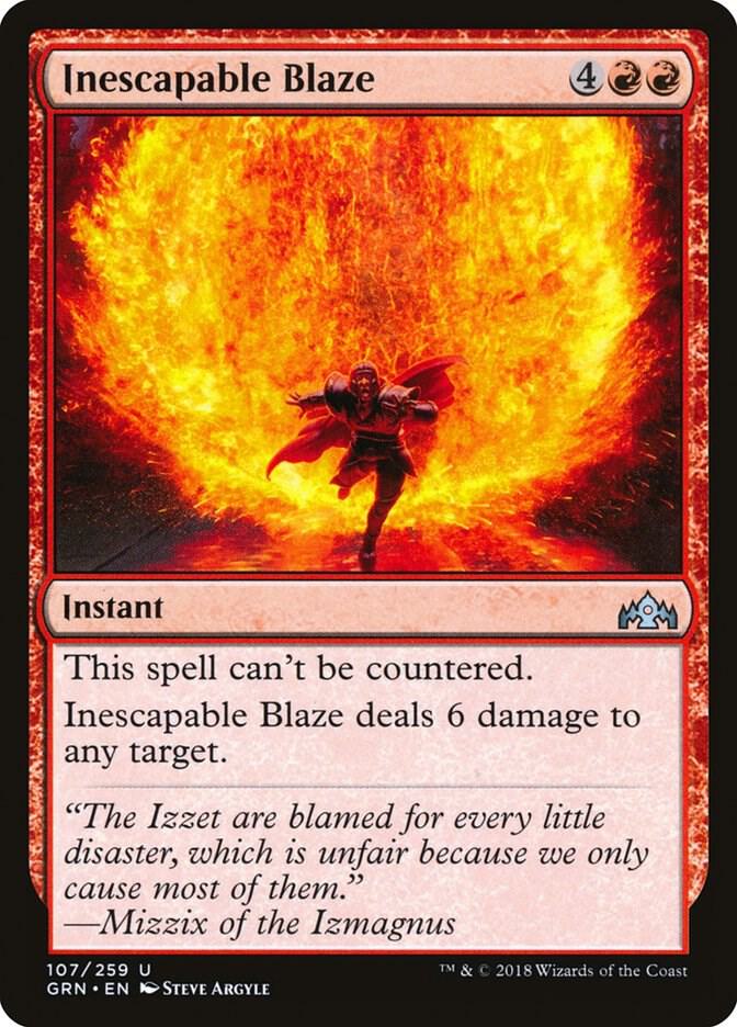 Inescapable Blaze, Guilds of Ravnica 107
