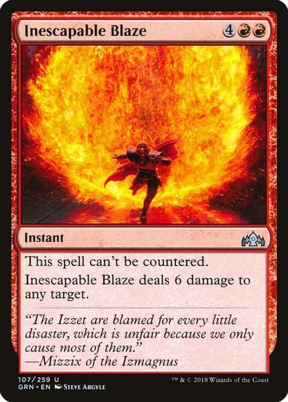 Inescapable Blaze, Guilds of Ravnica 107