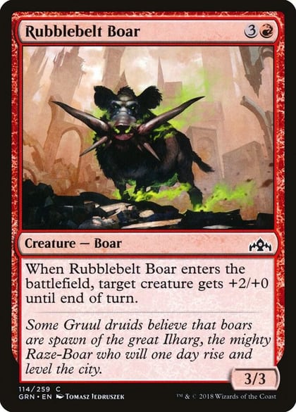 Rubblebelt Boar, Guilds of Ravnica 114
