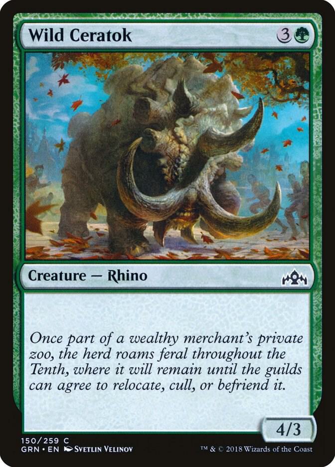 Wild Ceratok, Guilds of Ravnica 150