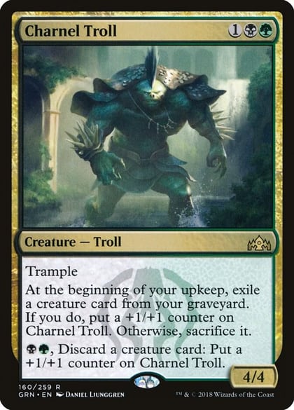 Charnel Troll, Guilds of Ravnica 160