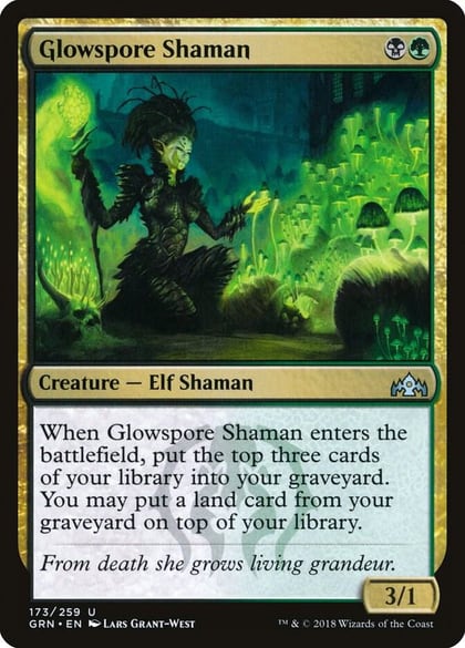 Glowspore Shaman, Guilds of Ravnica 173
