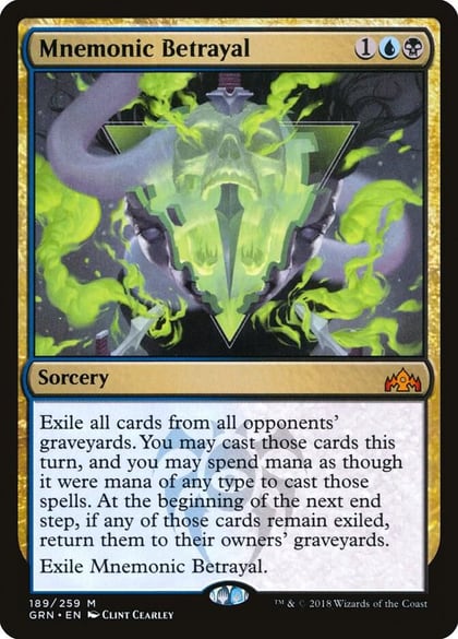 Mnemonic Betrayal, Guilds of Ravnica 189