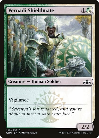 Vernadi Shieldmate, Guilds of Ravnica 219
