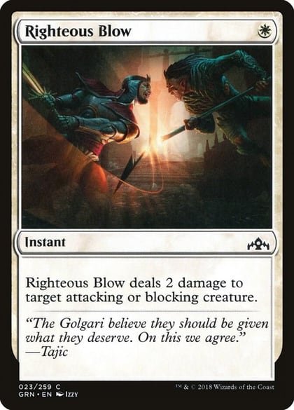 Righteous Blow, Guilds of Ravnica 23