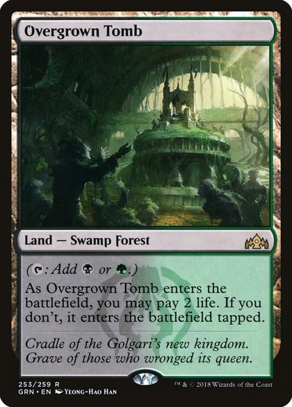 Overgrown Tomb, Guilds of Ravnica 253