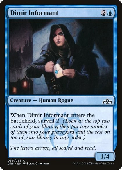 Dimir Informant, Guilds of Ravnica 36