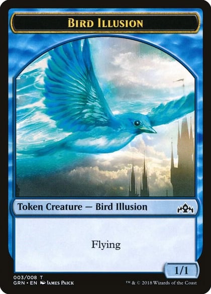 Bird Illusion Token, Guilds of Ravnica 3