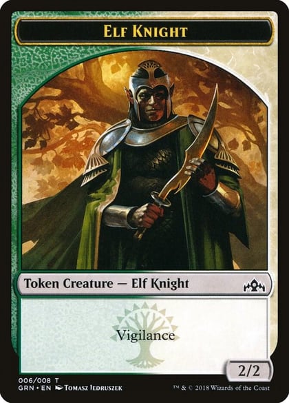 Elf Knight Token, Guilds of Ravnica 6