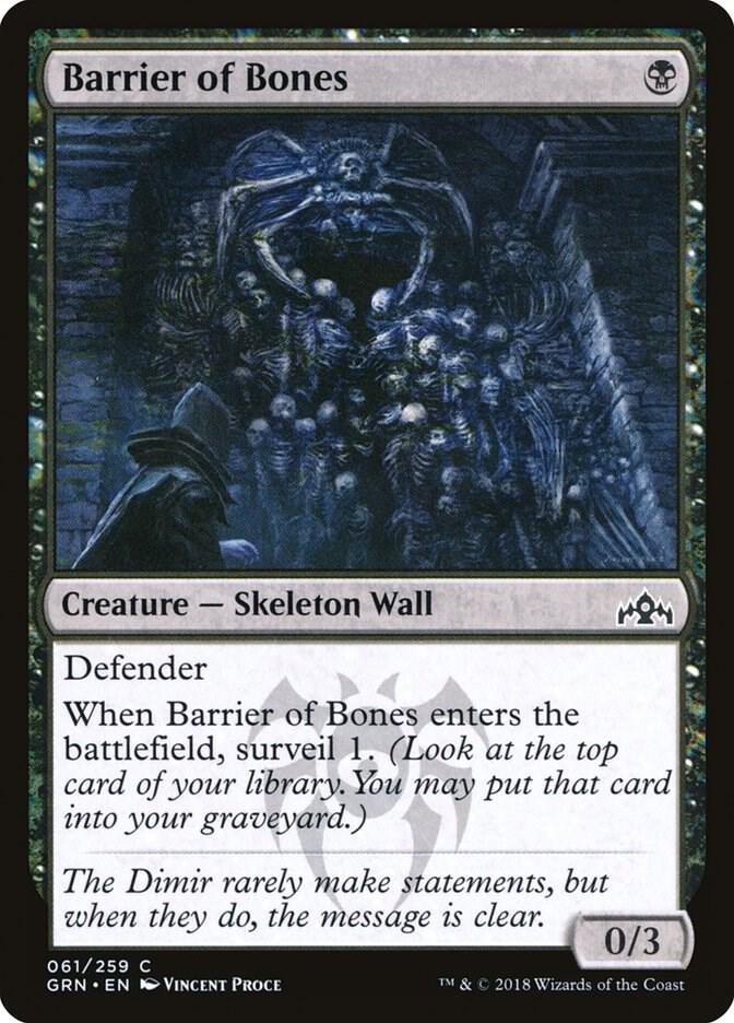 Barrier of Bones, Guilds of Ravnica 61
