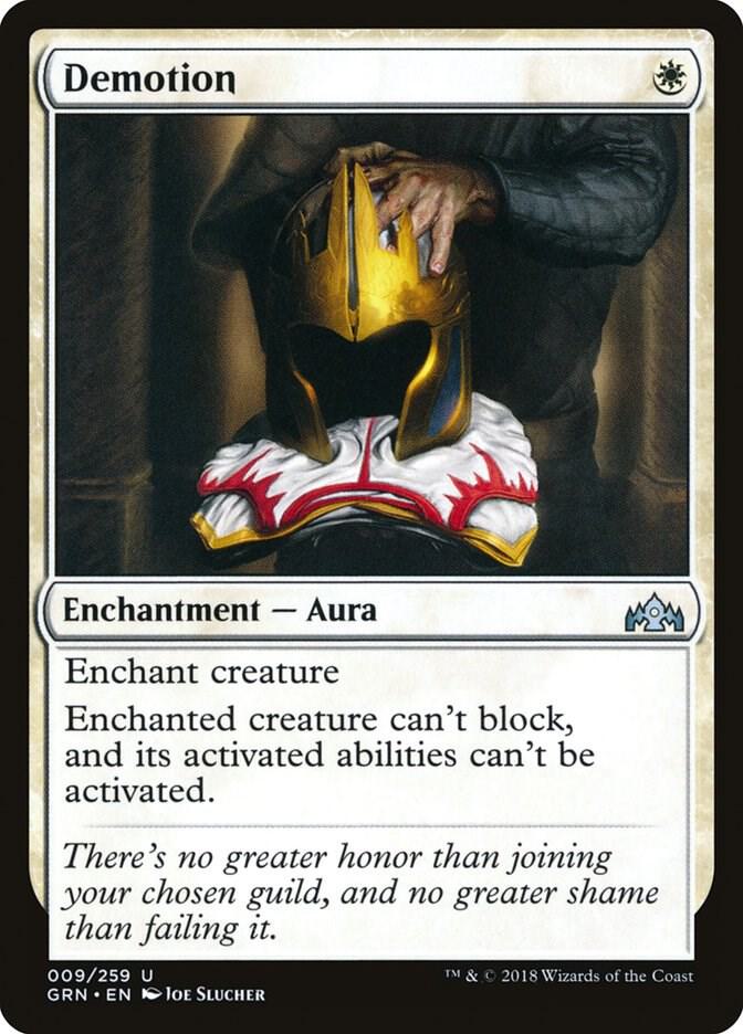 Demotion, Guilds of Ravnica 9