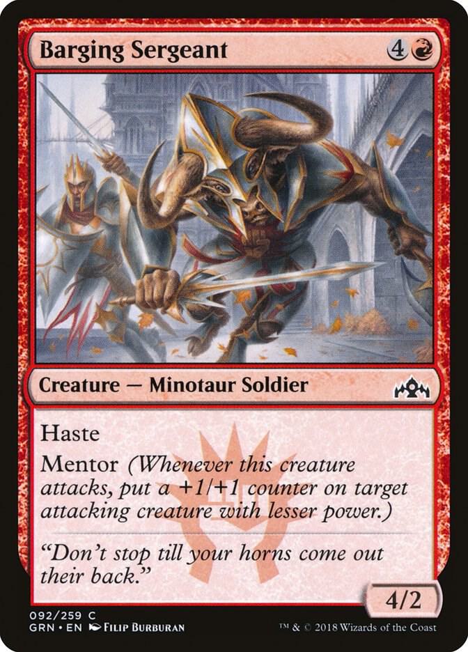 Barging Sergeant, Guilds of Ravnica 92