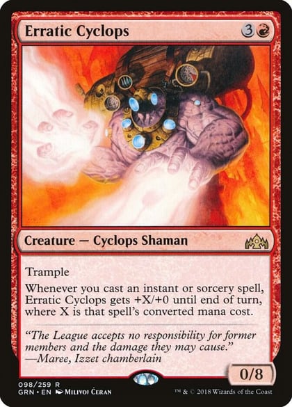 Erratic Cyclops, Guilds of Ravnica 98