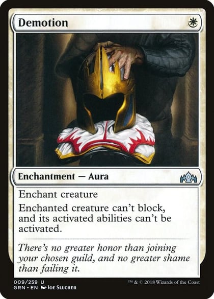 Demotion, Guilds of Ravnica 9